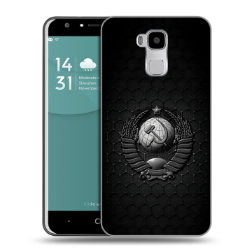 Пластиковый чехол на Doogee Y6 с принтом Герб Флаг СССР Пластиковый чехол на Doogee Y6 с принтом Герб Флаг СССР