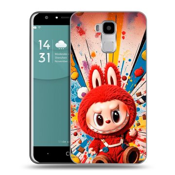 Пластиковый чехол на Doogee Y6 с принтом Labubu Лабубу Пластиковый чехол на Doogee Y6 с принтом Labubu Лабубу