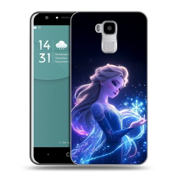 Пластиковый чехол на Doogee Y6 с принтом Холодное сердце Frozen Пластиковый чехол на Doogee Y6 с принтом Холодное сердце Frozen
