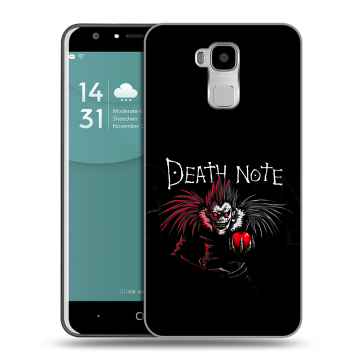 Пластиковый чехол на Doogee Y6 с принтом Death note Тетрадь смерти