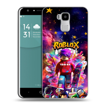 Пластиковый чехол на Doogee Y6 с принтом Roblox Роблокс Пластиковый чехол на Doogee Y6 с принтом Roblox Роблокс