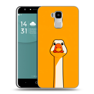 Пластиковый чехол на Doogee Y6 с принтом Смешная утка