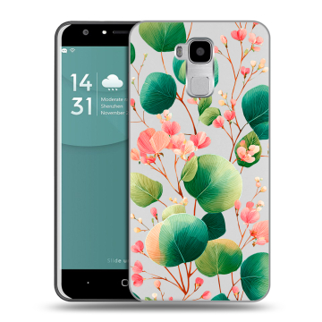 Пластиковый чехол на Doogee Y6 с принтом женский