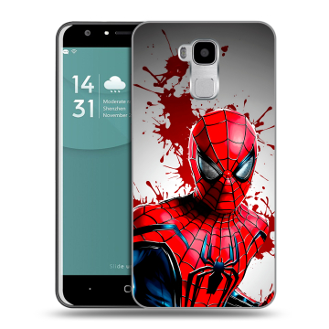 Пластиковый чехол на Doogee Y6 с принтом Spiderman Человек паук