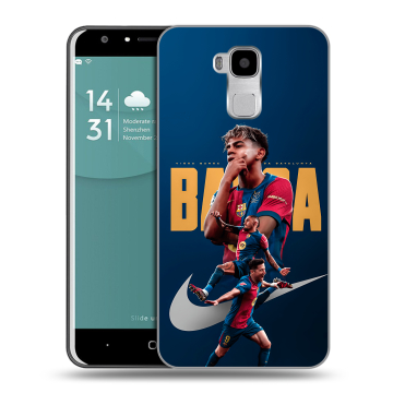 Пластиковый чехол на Doogee Y6 с принтом Барселона Barca Yamal Пластиковый чехол на Doogee Y6 с принтом Барселона Barca Yamal