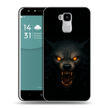 Пластиковый чехол на Doogee Y6 с принтом Волк