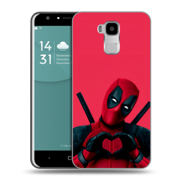 Пластиковый чехол на Doogee Y6 с принтом Дедпул Deadpool