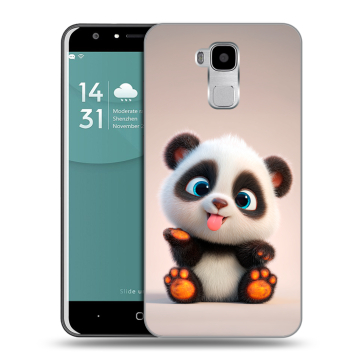 Пластиковый чехол на Doogee Y6 с принтом милая панда Пластиковый чехол на Doogee Y6 с принтом милая панда