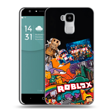 Пластиковый чехол на Doogee Y6 с принтом Roblox Роблокс Пластиковый чехол на Doogee Y6 с принтом Roblox Роблокс