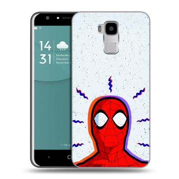 Пластиковый чехол на Doogee Y6 с принтом Spiderman Человек паук
