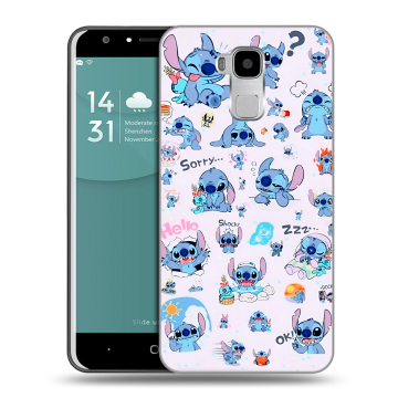 Пластиковый чехол на Doogee Y6 с принтом Лило и Стич Пластиковый чехол на Doogee Y6 с принтом Лило и Стич