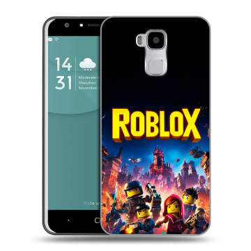 Пластиковый чехол на Doogee Y6 с принтом Roblox Роблокс Пластиковый чехол на Doogee Y6 с принтом Roblox Роблокс