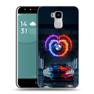 Пластиковый чехол на Doogee Y6 с принтом BMW БМВ Пластиковый чехол на Doogee Y6 с принтом BMW БМВ