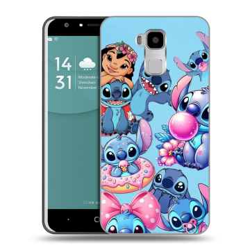 Пластиковый чехол на Doogee Y6 с принтом Лило и Стич Пластиковый чехол на Doogee Y6 с принтом Лило и Стич