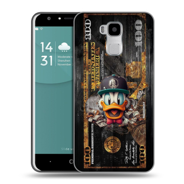 Пластиковый чехол на Doogee Y6 с принтом Дональд Дак Доллар Пластиковый чехол на Doogee Y6 с принтом Дональд Дак Доллар