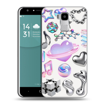 Пластиковый чехол на Doogee Y6 с принтом Y2K
