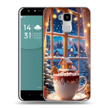Пластиковый чехол на Doogee Y6 с принтом Новый год