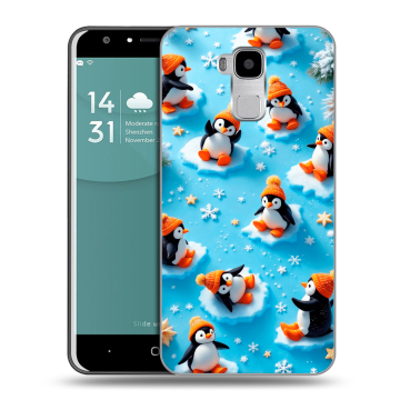Пластиковый чехол на Doogee Y6 с принтом Новый год