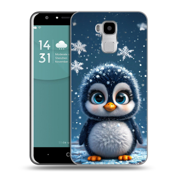 Пластиковый чехол на Doogee Y6 с принтом Новый год