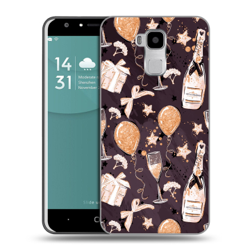 Пластиковый чехол на Doogee Y6 с принтом Новый год