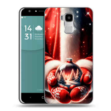 Пластиковый чехол на Doogee Y6 с принтом Новый год
