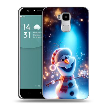 Пластиковый чехол на Doogee Y6 с принтом Новый год