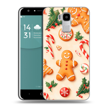 Пластиковый чехол на Doogee Y6 с принтом Новый год