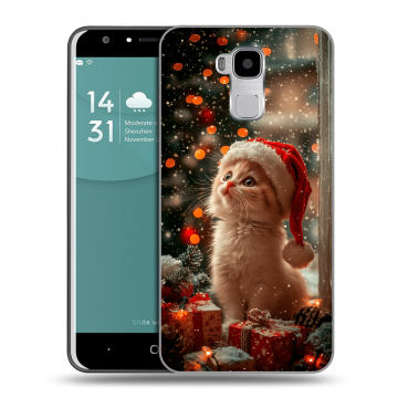 Пластиковый чехол на Doogee Y6 с принтом Новый год
