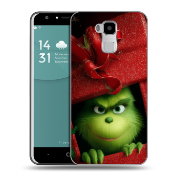 Пластиковый чехол на Doogee Y6 с принтом Новый год