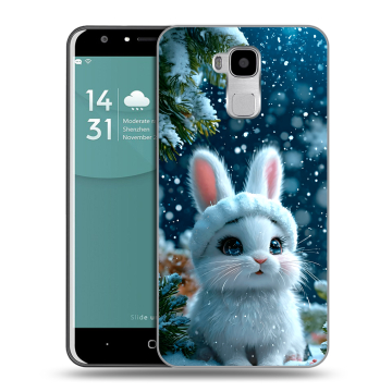 Пластиковый чехол на Doogee Y6 с принтом Новый год