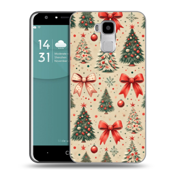 Пластиковый чехол на Doogee Y6 с принтом Новый год