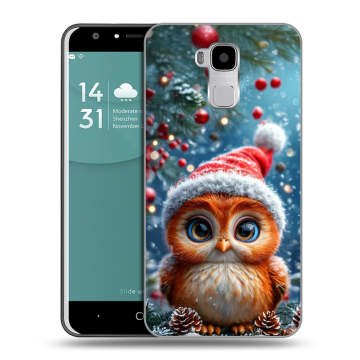 Пластиковый чехол на Doogee Y6 с принтом Новый год