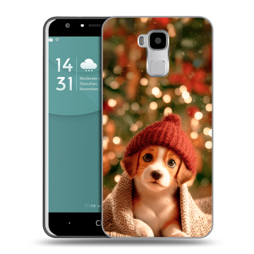 Пластиковый чехол на Doogee Y6 с принтом Новый год