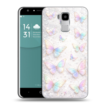 Пластиковый чехол на Doogee Y6 с принтом женский