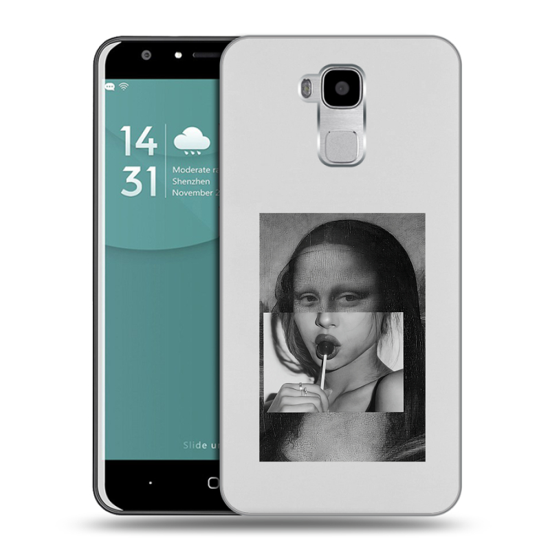 Пластиковый чехол на Doogee Y6 с принтом Мона Лиза Пластиковый чехол на Doogee Y6 с принтом Мона Лиза