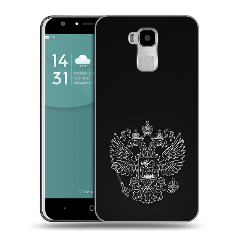 Пластиковый чехол на Doogee Y6 с принтом Герб России Пластиковый чехол на Doogee Y6 с принтом Герб России
