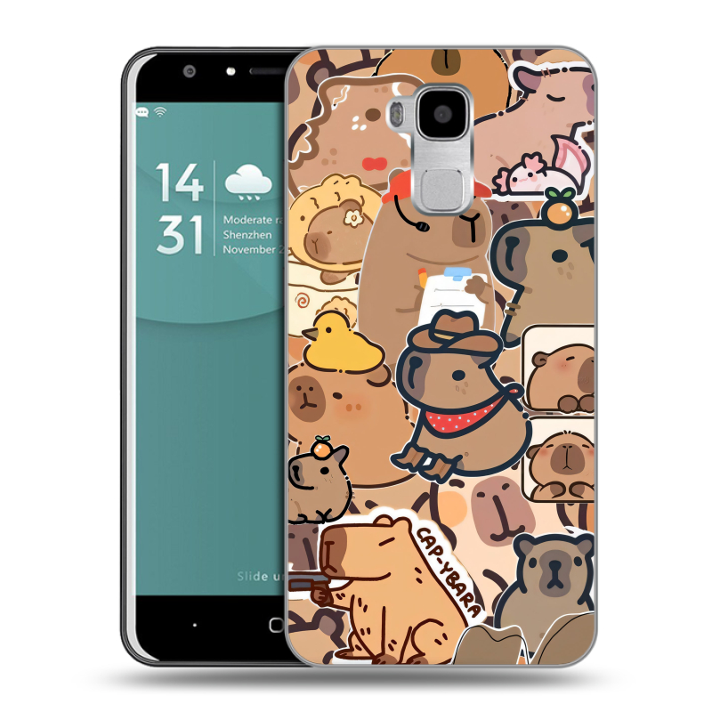 Пластиковый чехол на Doogee Y6 с принтом капибара Пластиковый чехол на Doogee Y6 с принтом капибара
