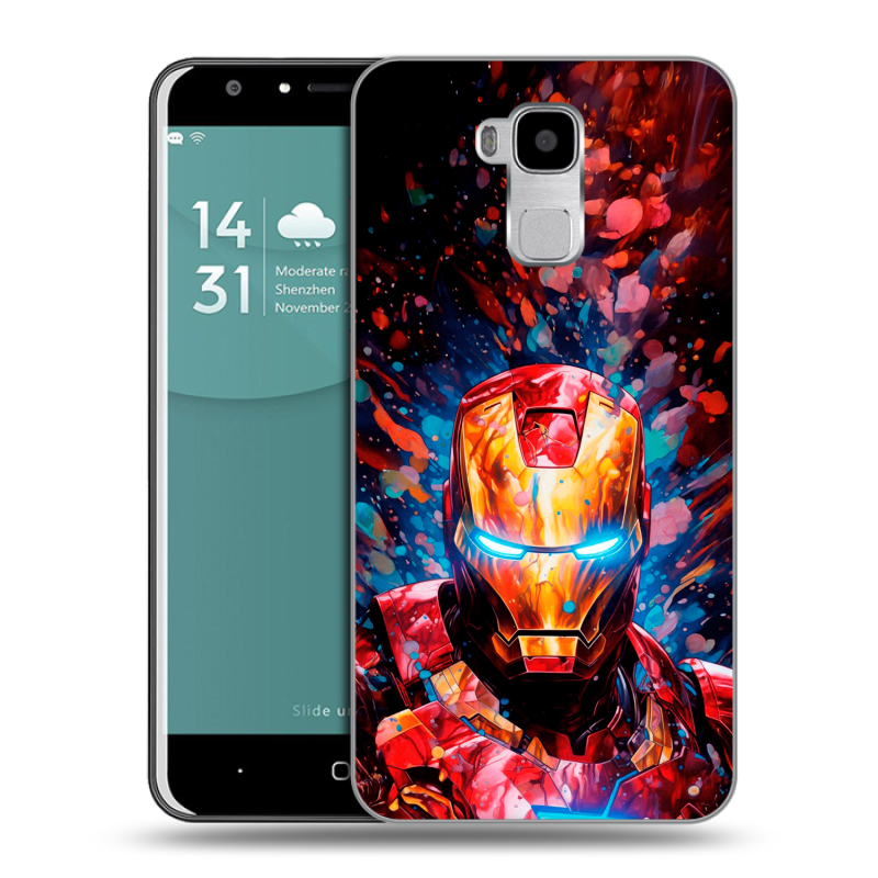Пластиковый чехол на Doogee Y6 с принтом Железный человек Ironman Пластиковый чехол на Doogee Y6 с принтом Железный человек Ironman