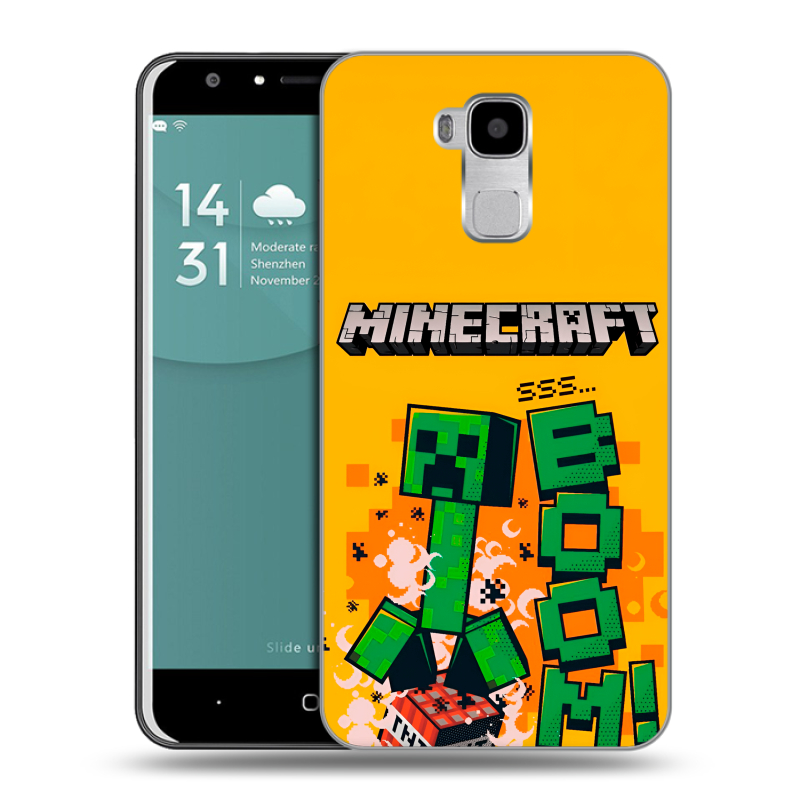 Пластиковый чехол на Doogee Y6 с принтом Майнкрафт Minecraft Пластиковый чехол на Doogee Y6 с принтом Майнкрафт Minecraft