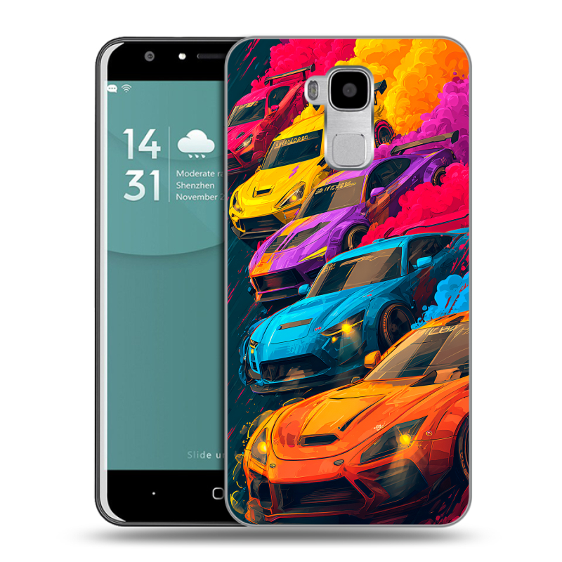 Пластиковый чехол на Doogee Y6 с принтом Тачки Пластиковый чехол на Doogee Y6 с принтом Тачки