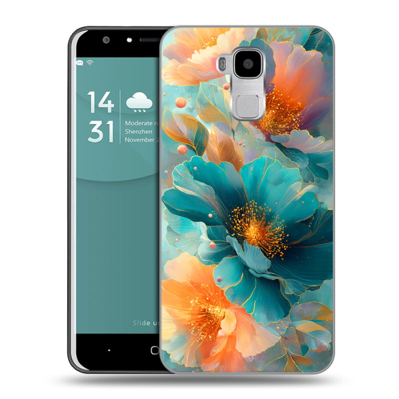 Пластиковый чехол на Doogee Y6 с принтом Цветы Пластиковый чехол на Doogee Y6 с принтом Цветы