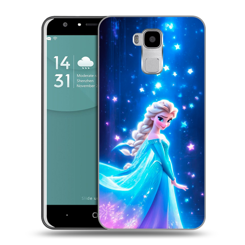 Пластиковый чехол на Doogee Y6 с принтом Холодное сердце Frozen Пластиковый чехол на Doogee Y6 с принтом Холодное сердце Frozen