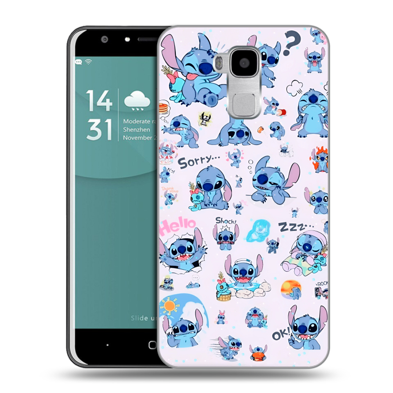 Пластиковый чехол на Doogee Y6 с принтом Лило и Стич Пластиковый чехол на Doogee Y6 с принтом Лило и Стич
