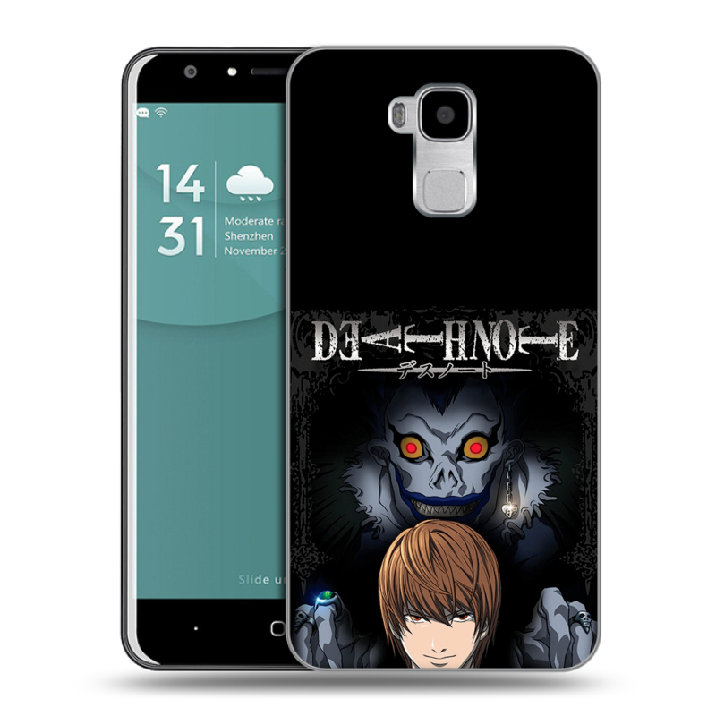 Пластиковый чехол на Doogee Y6 с принтом Death note Тетрадь смерти Пластиковый чехол на Doogee Y6 с принтом Death note Тетрадь смерти
