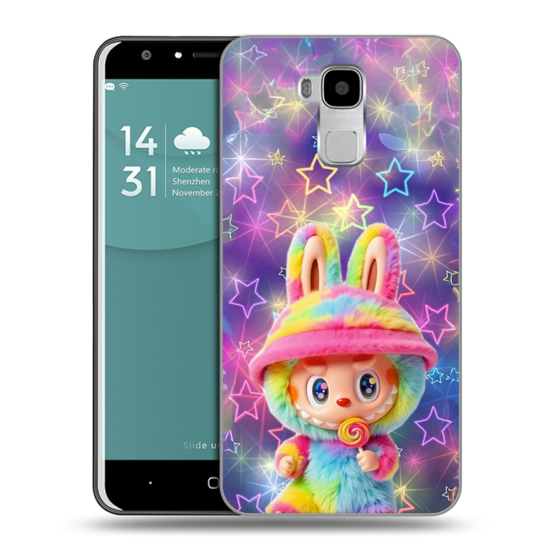 Пластиковый чехол на Doogee Y6 с принтом Labubu Лабубу Пластиковый чехол на Doogee Y6 с принтом Labubu Лабубу