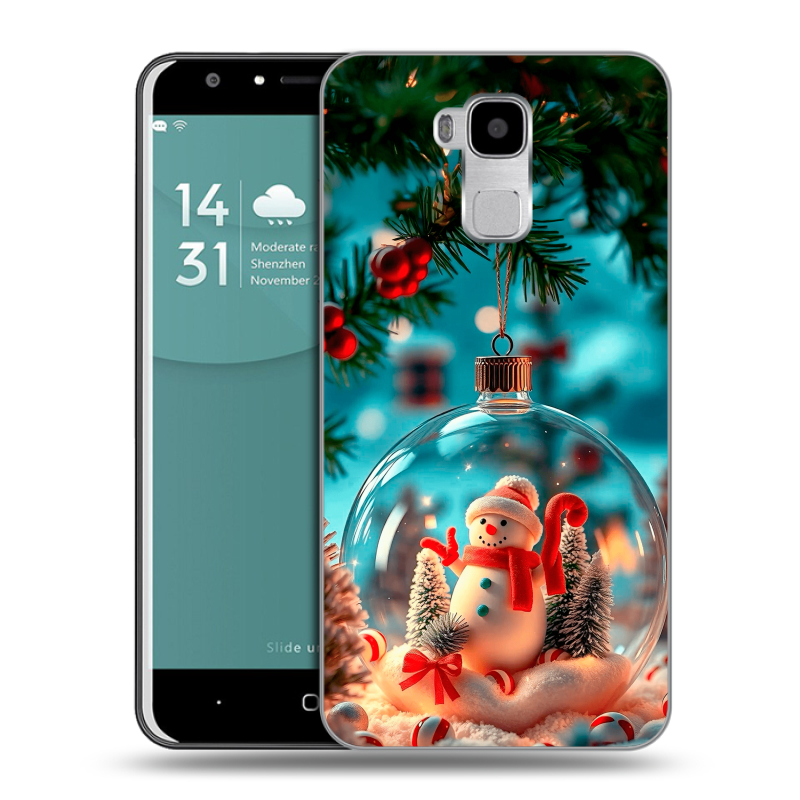 Пластиковый чехол на Doogee Y6 с принтом Новый год Пластиковый чехол на Doogee Y6 с принтом Новый год