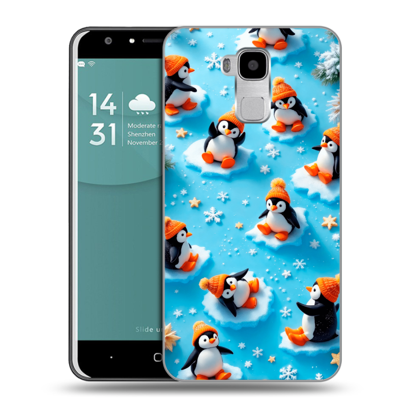 Пластиковый чехол на Doogee Y6 с принтом Новый год Пластиковый чехол на Doogee Y6 с принтом Новый год