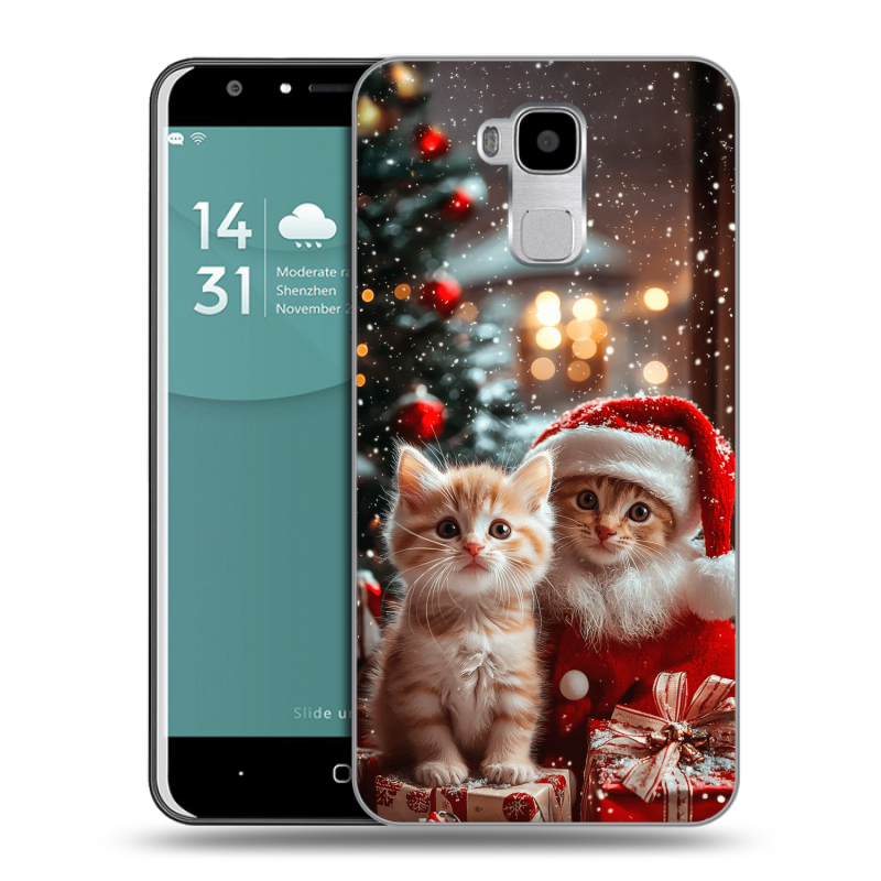 Пластиковый чехол на Doogee Y6 с принтом Новый год Пластиковый чехол на Doogee Y6 с принтом Новый год