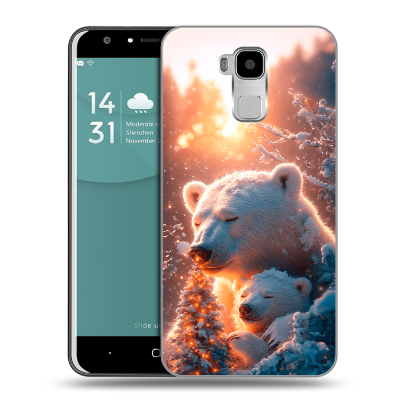 Пластиковый чехол на Doogee Y6 с принтом Новый год Пластиковый чехол на Doogee Y6 с принтом Новый год