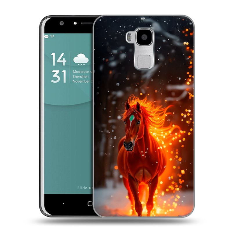 Пластиковый чехол на Doogee Y6 с принтом Новый год Пластиковый чехол на Doogee Y6 с принтом Новый год